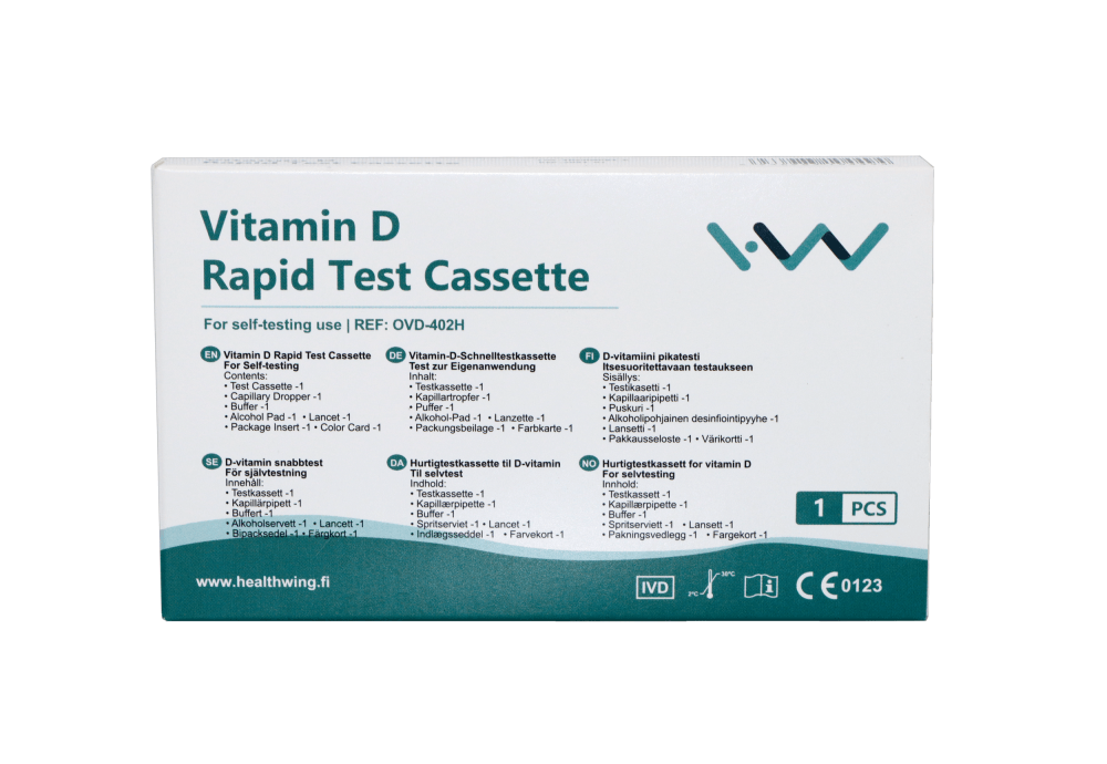 H&W D-Vitamiini Pikatesti Kotitesti 1 kpl