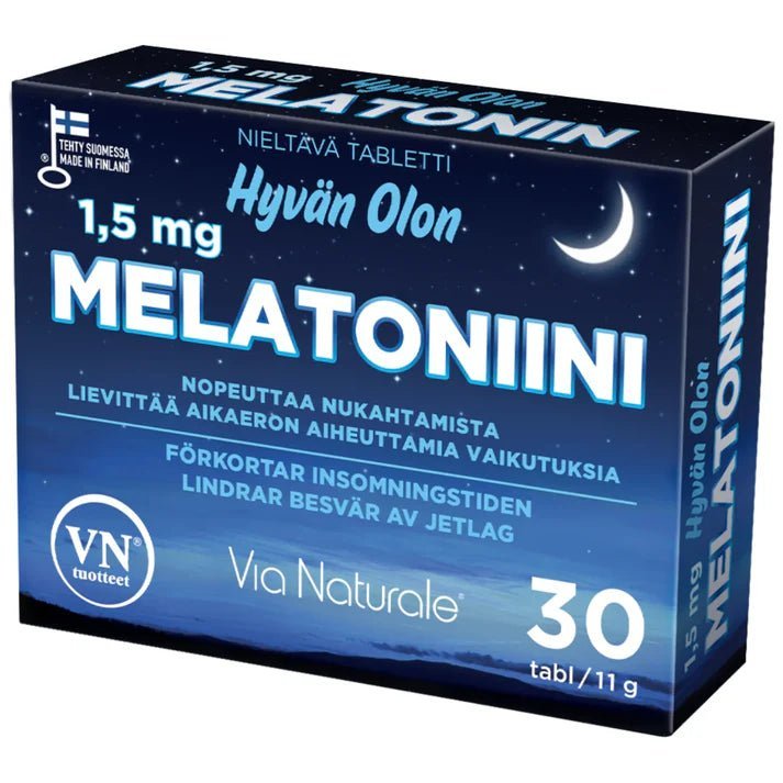 Hyvän Olon Melatoniini 1,5mg, 30 tabl. 30 tabl