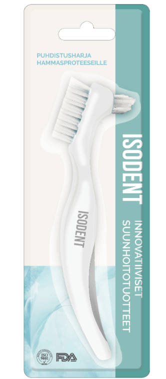 Isodent Puhdistusharja Hammasproteeseille 1 kpl