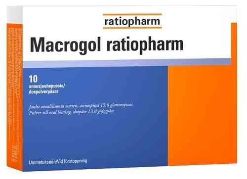 Macrogol Ratiopharm 10 kpl 10 kpl