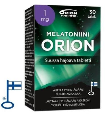 Melatoniini Orion 1 mg, Suussa hajoava tabl