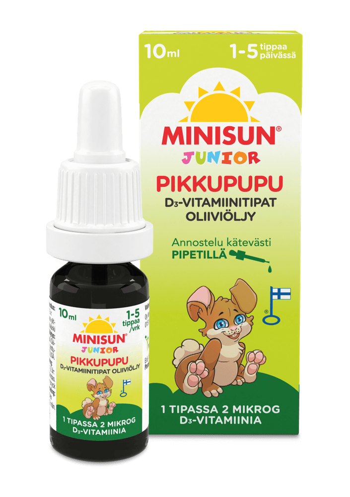 Minisun D-Tipat Oliiviöljy - D-vitamiini vauvalle 10 ml