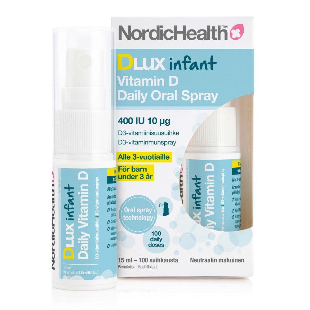 Nordic Health Dlux Infant D3-Suihke D-vitamiini vauvoille 15 ml