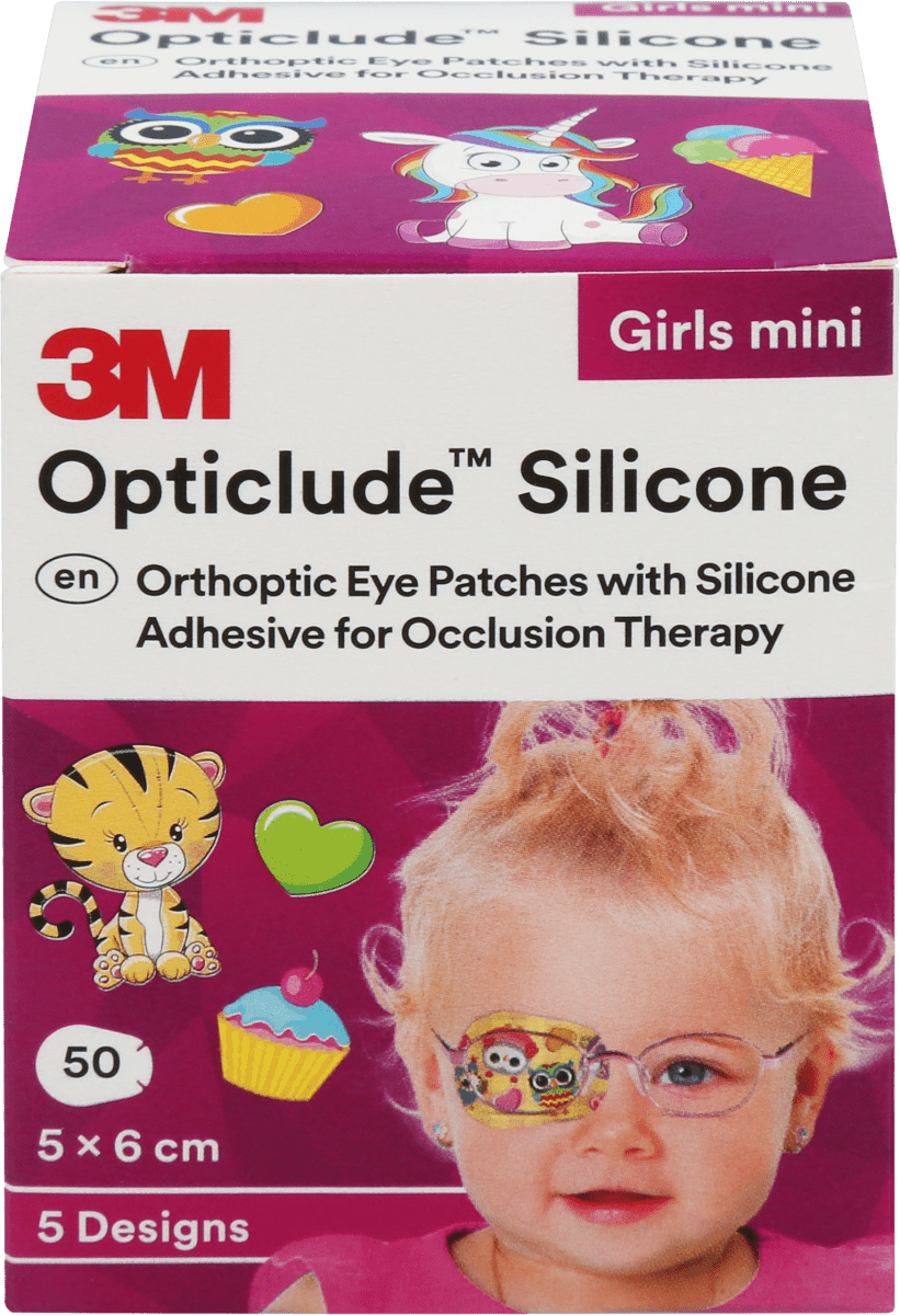 Opticlude Silicone Mini, 0-3 vuotiaille, 50 kpl lajitelma tytöille 50 kpl 50 kpl