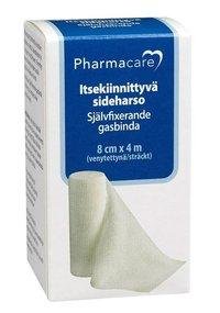 Pharmacare Itsekiinn. Sideharso 8cm x 4M 1 kpl