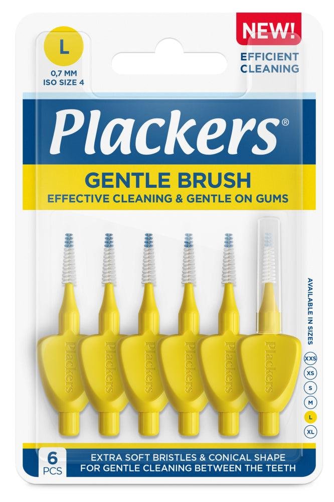 Plackers Gentle Brush L 0.7 mm Hammasväliharja 6 kpl