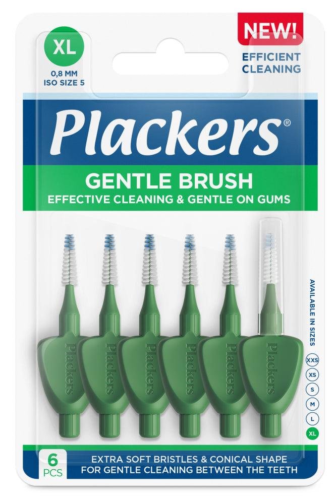 Plackers Gentle Brush XL 0.8 Hammasväliharja 6 kpl