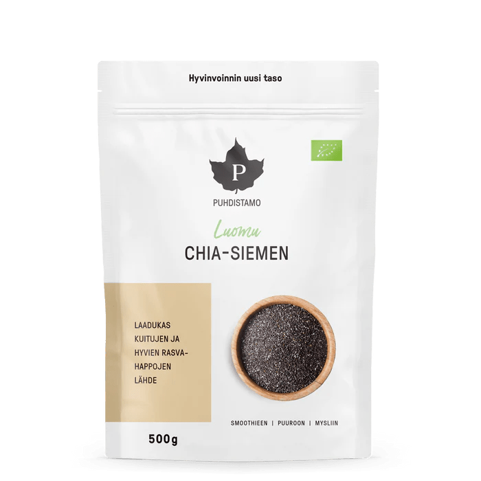 Puhdistamo Luomu Chia-Siemen 500 g