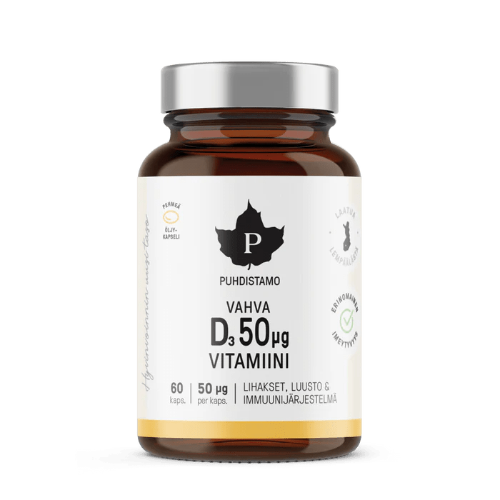 Puhdistamo Vahva D3 50 µg kaps