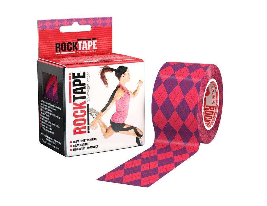 Rocktape Kinesioteippi Pink-Ruutu 5cm x 5M 1 rll