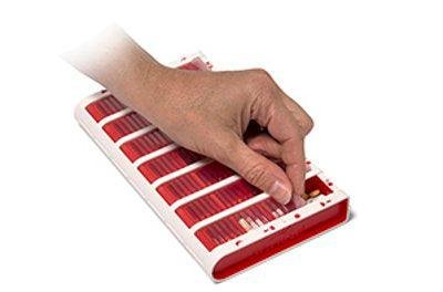 Schine Pill Box L Lääkeannostelija Suomenk. Punainen 1 kpl