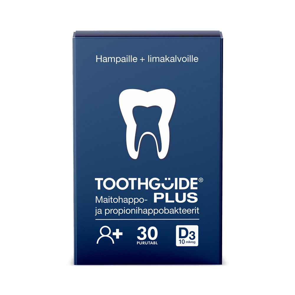 Toothguide Aikuiset Plus Maitohappobakt. 30 kpl
