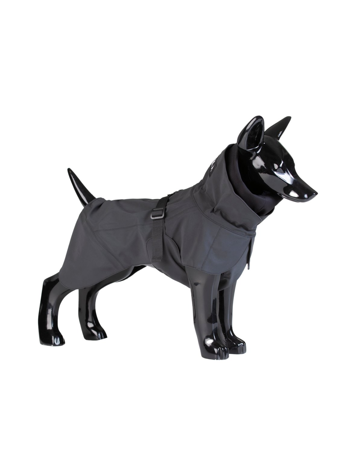 Visibility raincoat dark for dogs