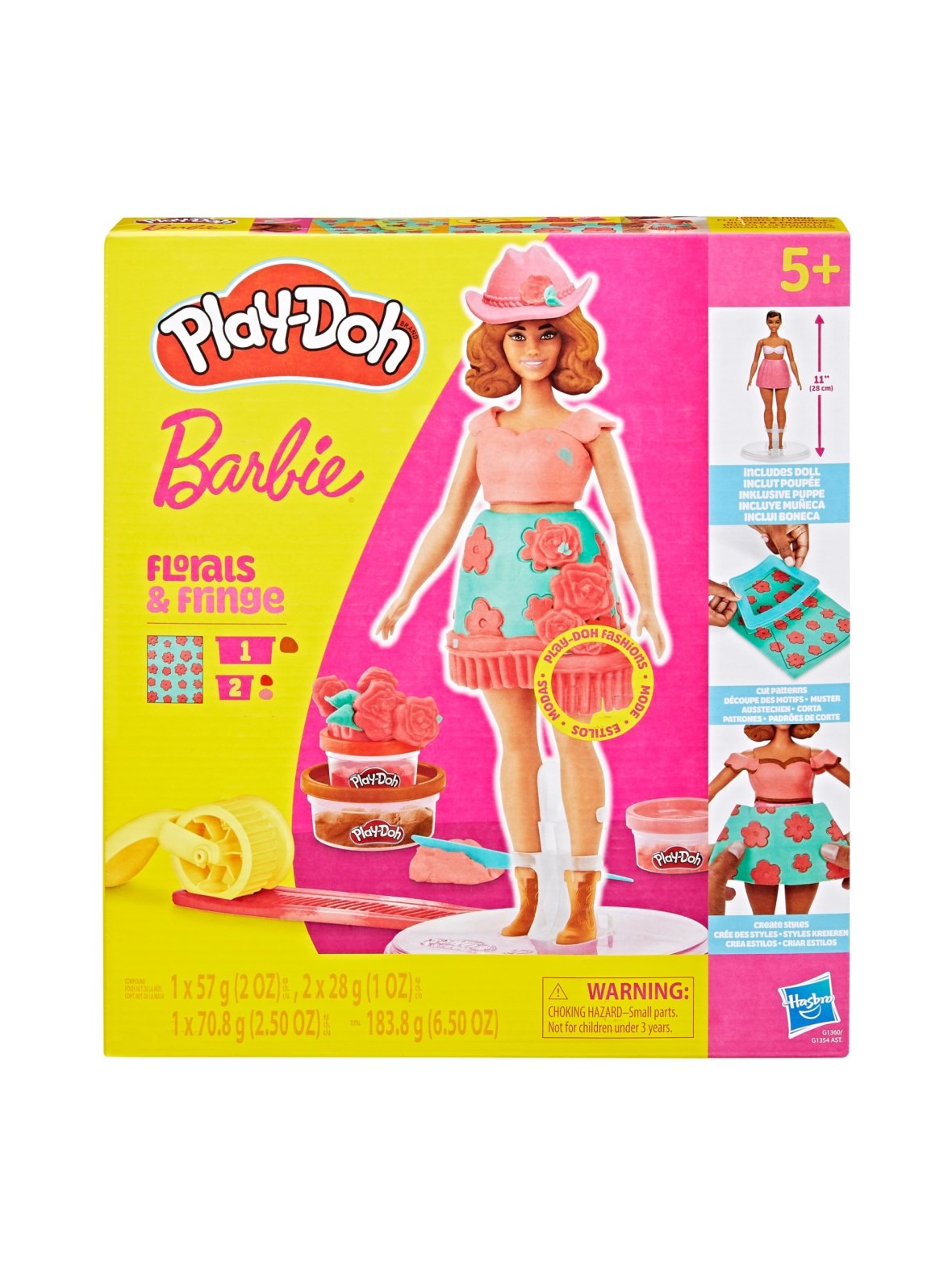 Play-doh barbie leikkisetti kukat ja hapsut