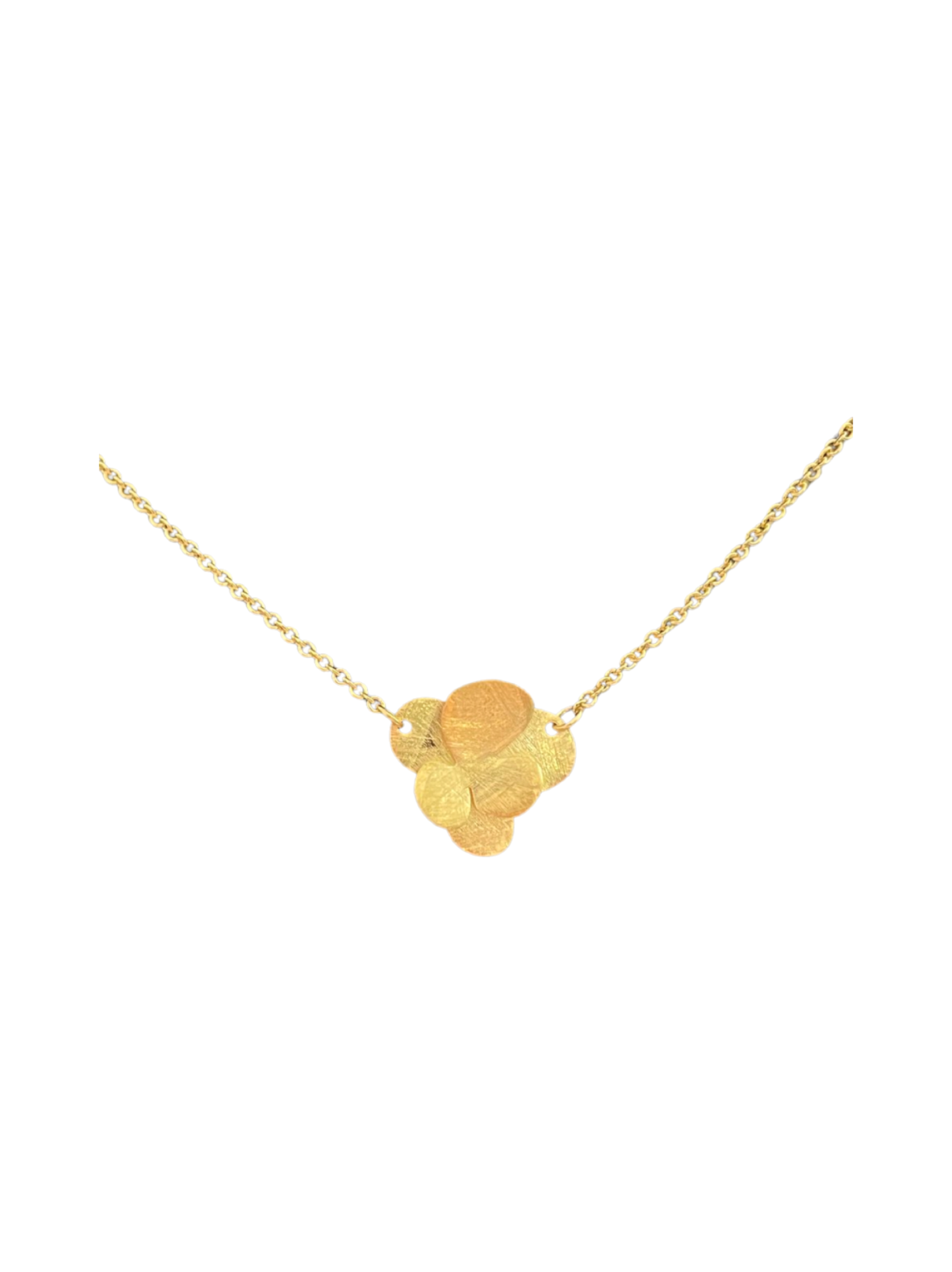 Small flower necklace gold