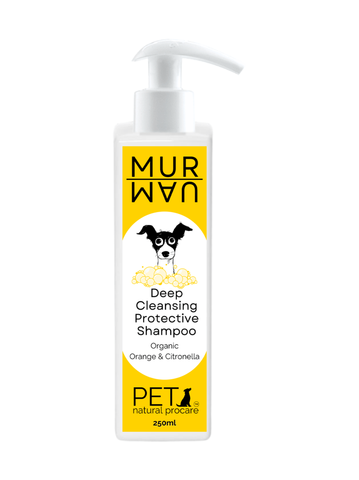 Mur & mau syväpuhdistava & suojaava shampoo luomu appels & sitronella 250ml