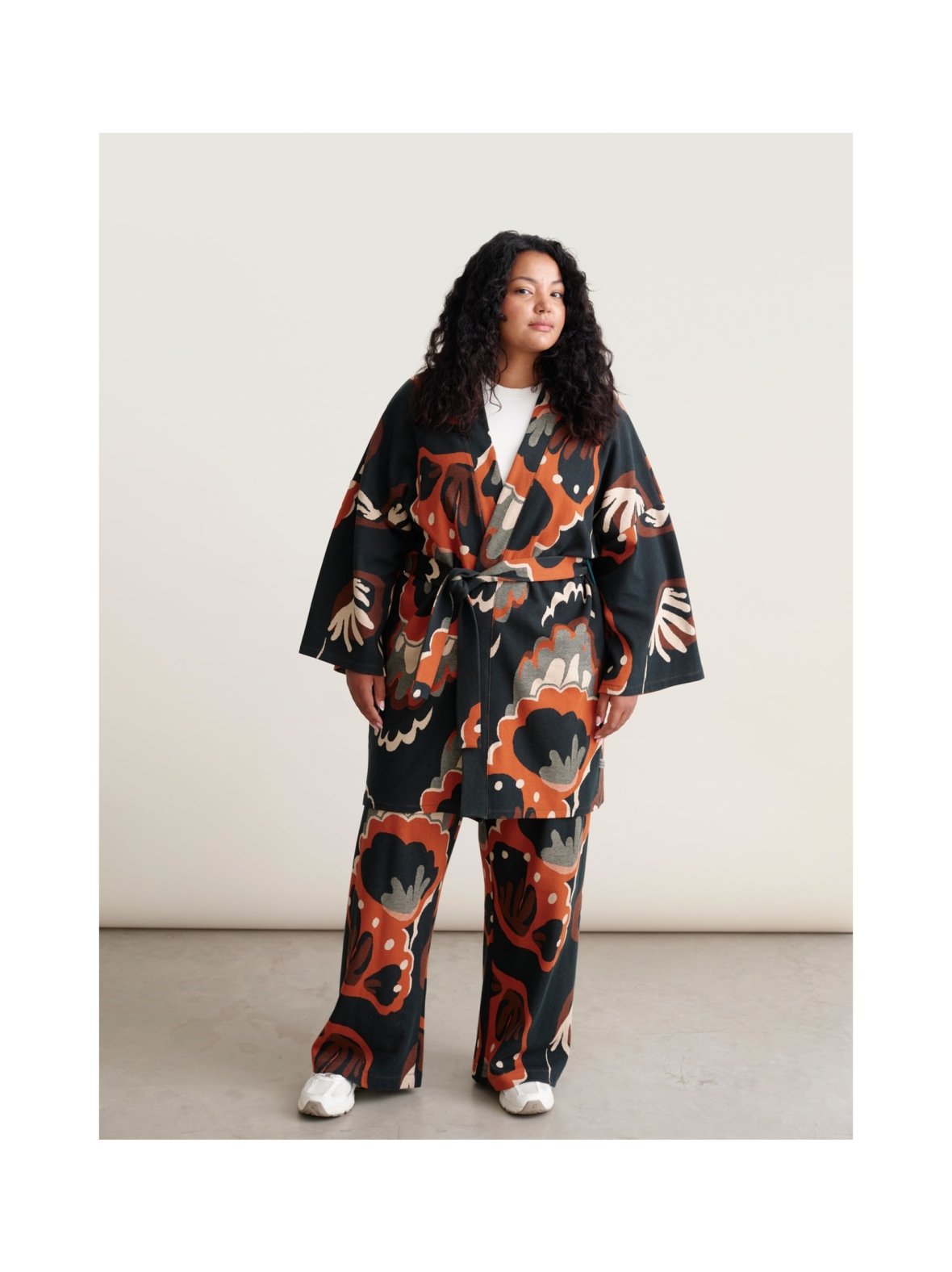 Seashell jacquard housut