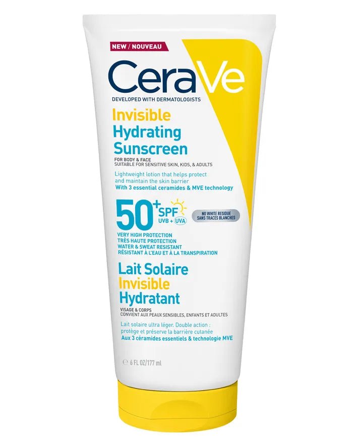 CeraVe Invisible Hydrating Sunscreen SPF50+ aurinkosuojavoide 177 ml