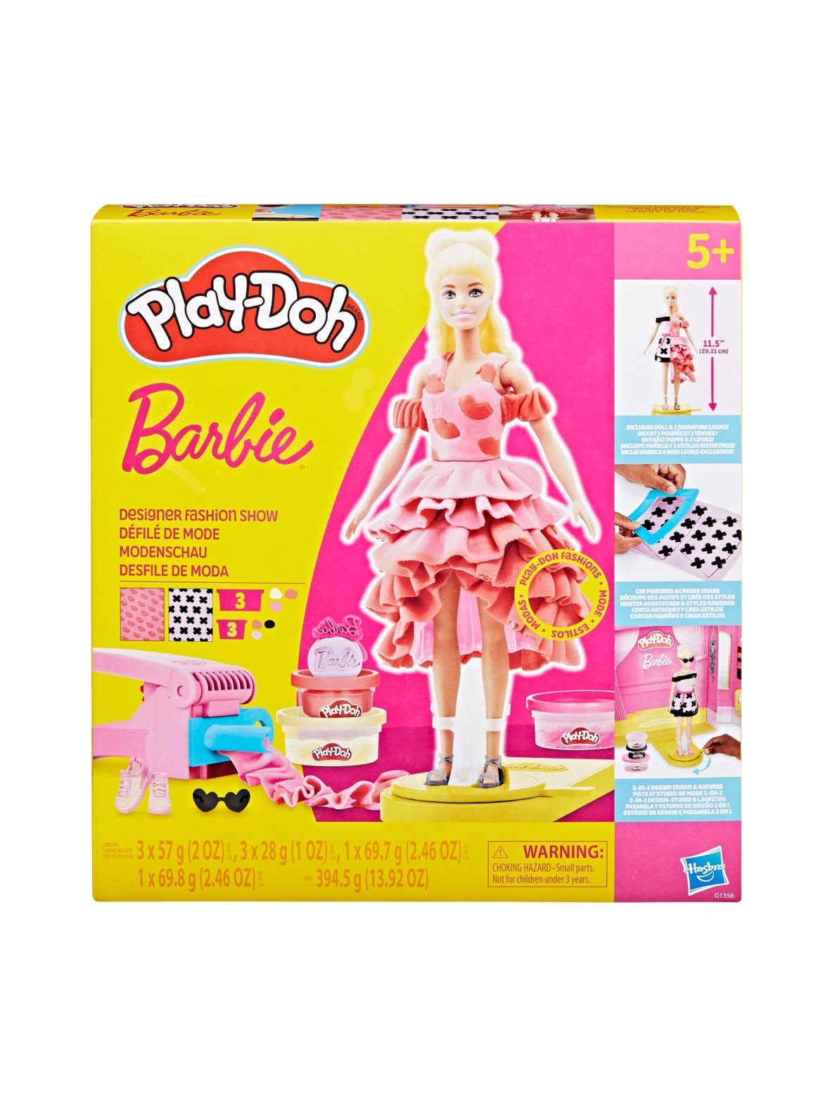 Play-doh leikkisetti barbie designer muotinäytös