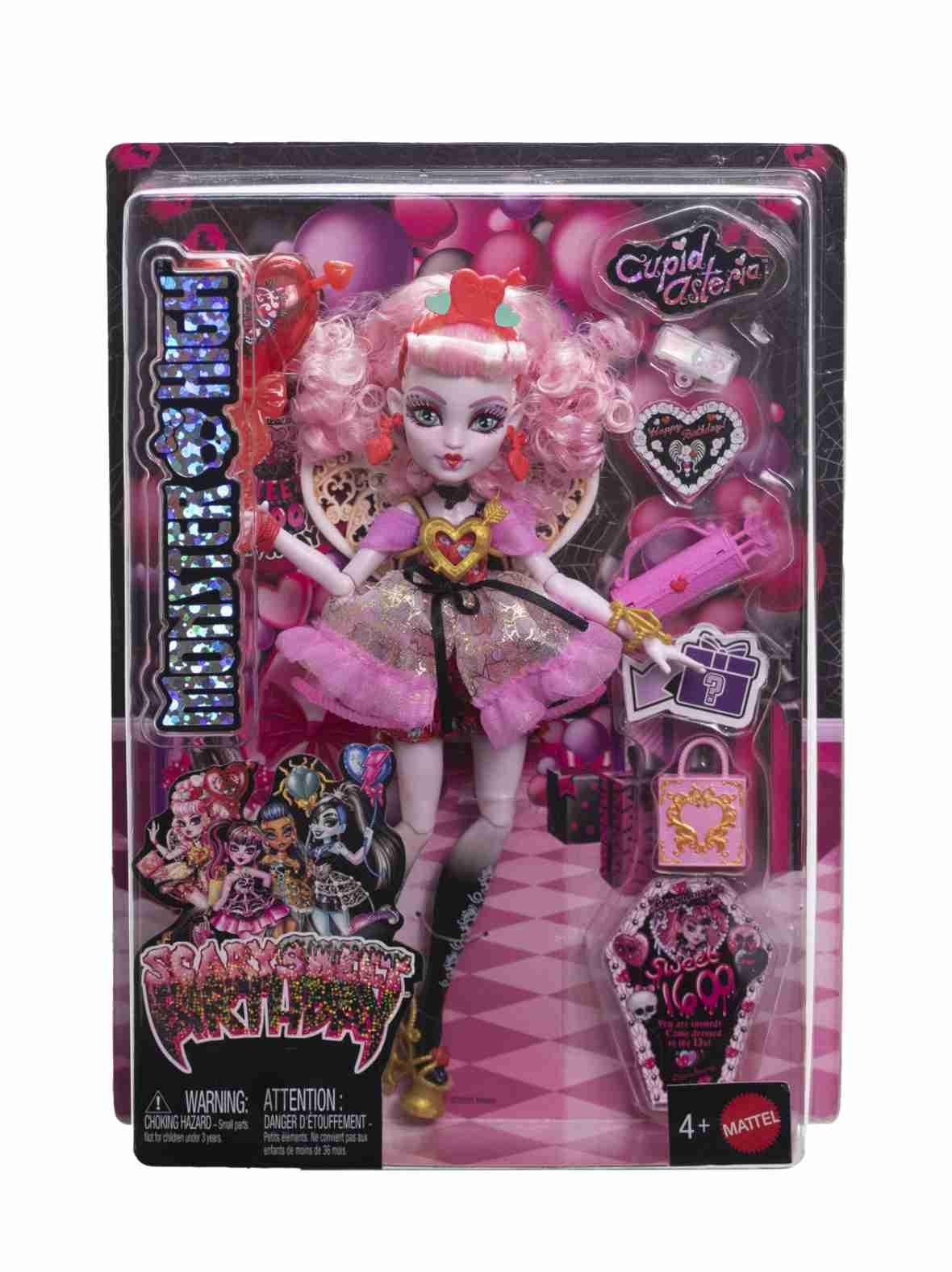 Monster high pelottava suloinen syntymäpäivä - amor-nukke