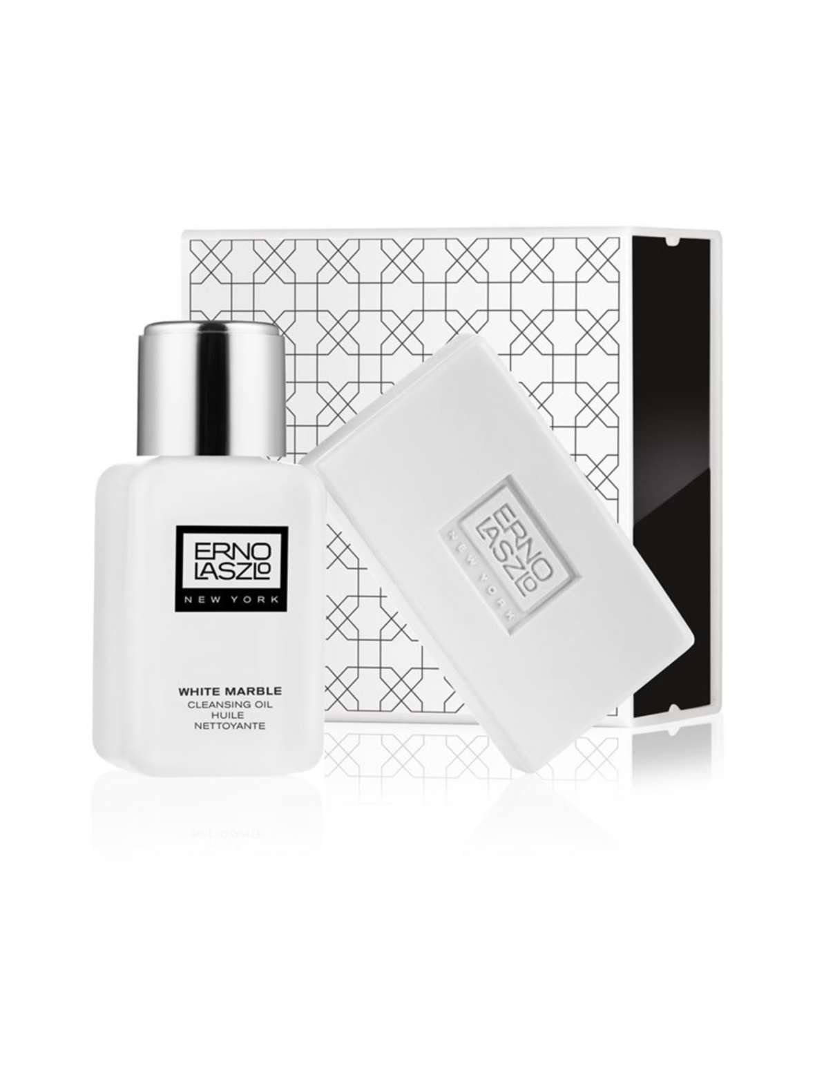 White marble cleansing set -matkapakkaus, 2 tuotetta