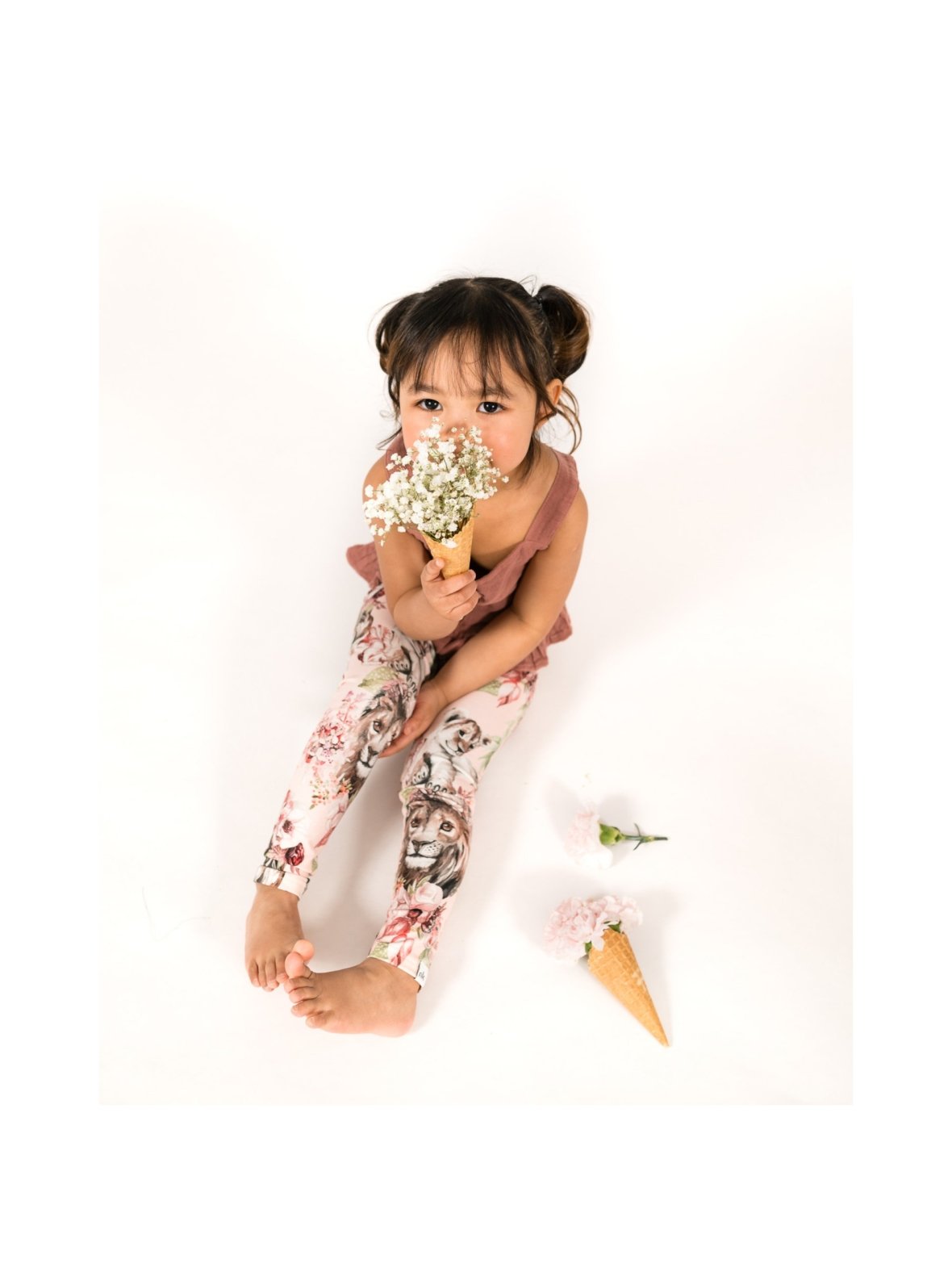 Print leggings, garden of lions