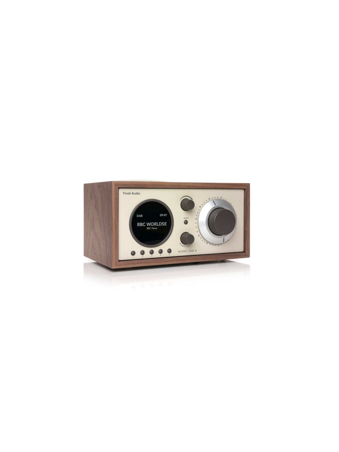 Tivoli audio model one + walnut/beige