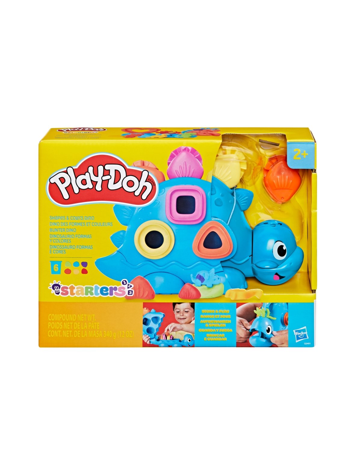 Play-doh leikkisetti dinosauruksen muodot ja värit
