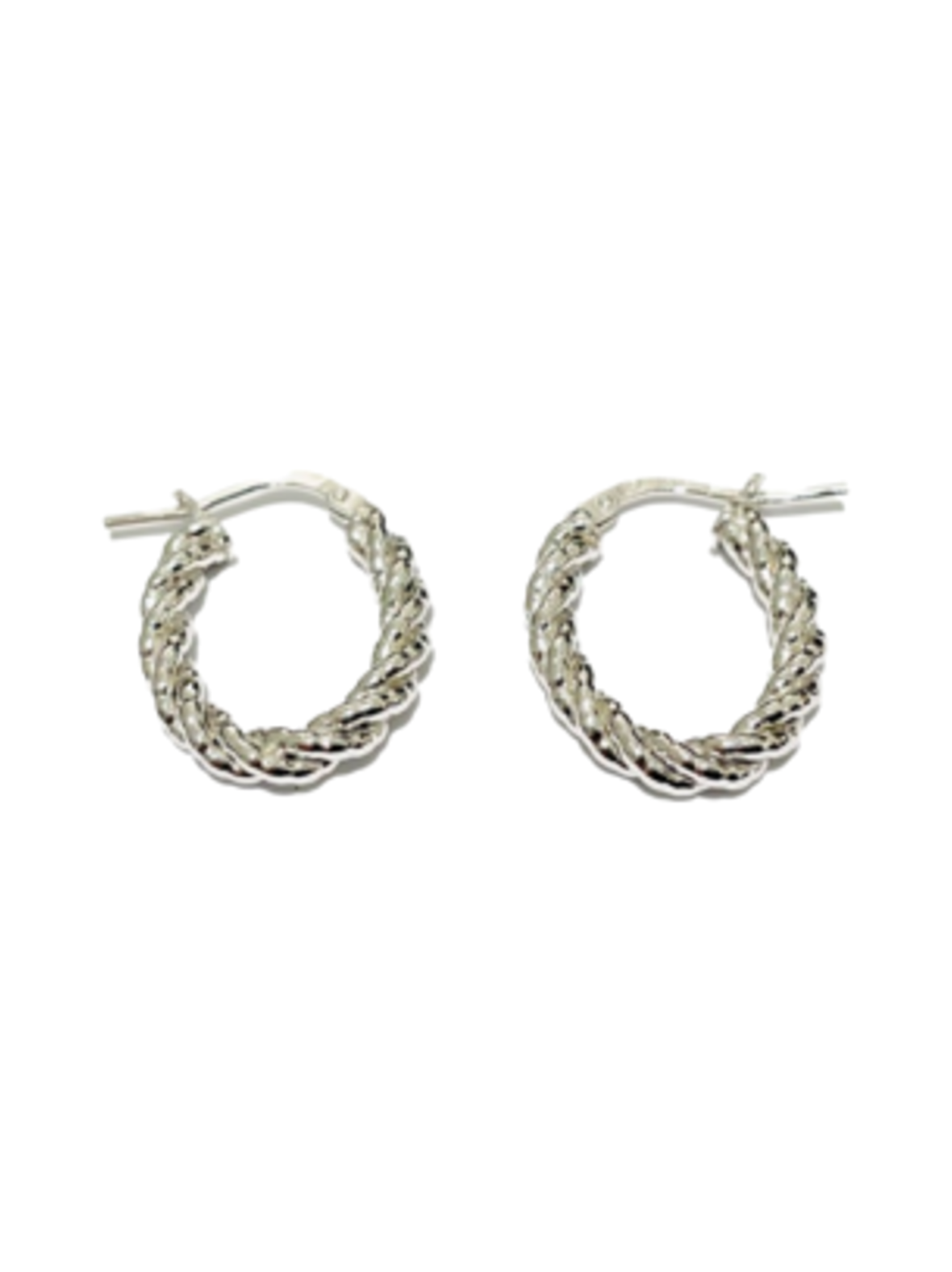 Oval ring earring