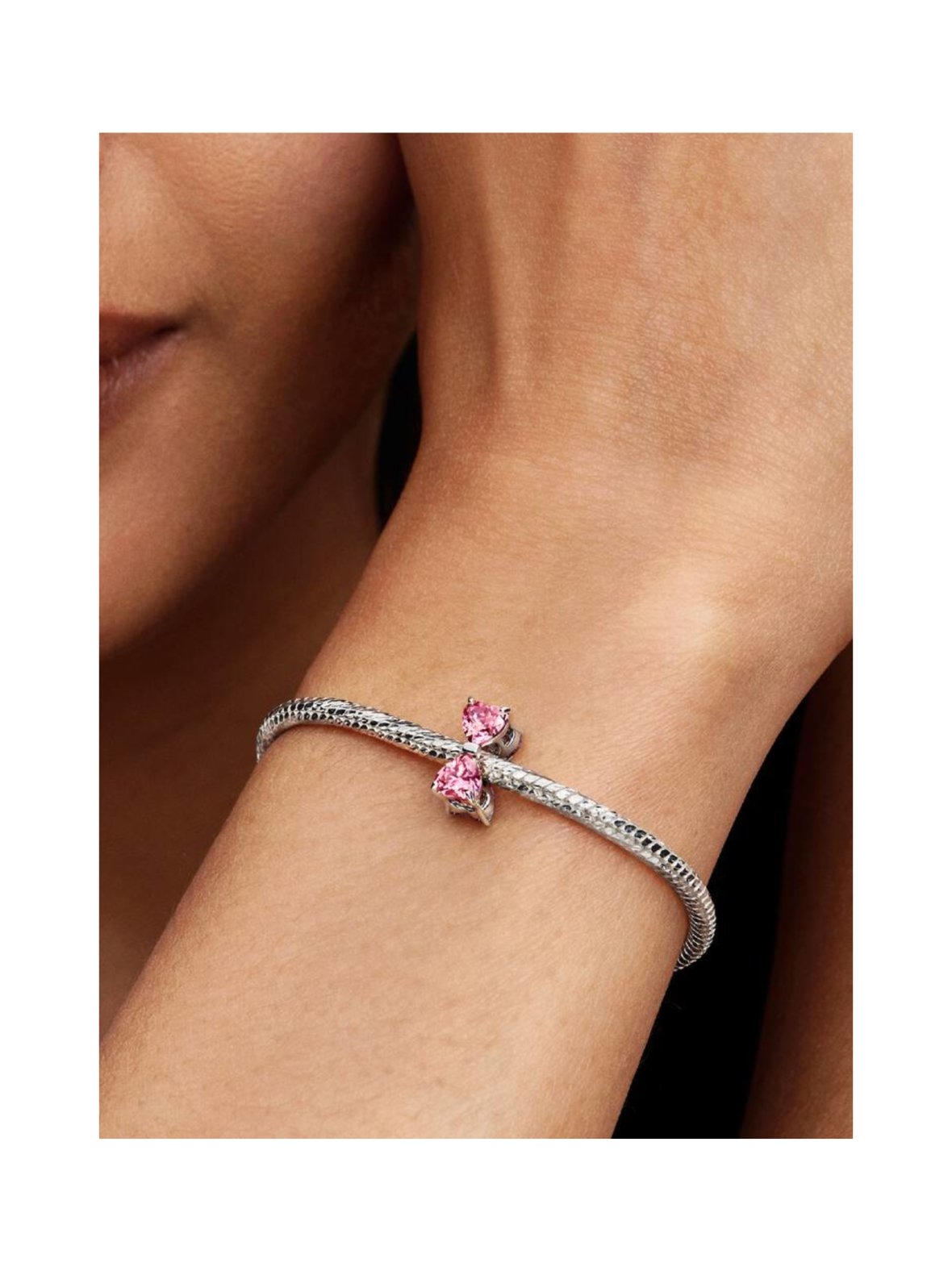 Pink bow charm - 794253c01