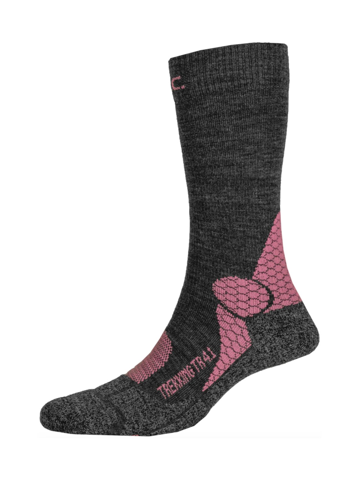 P.a.c. tr 4.1 kompressiosukat punkki- ja hyttyskarkotteella, anthracite-coral