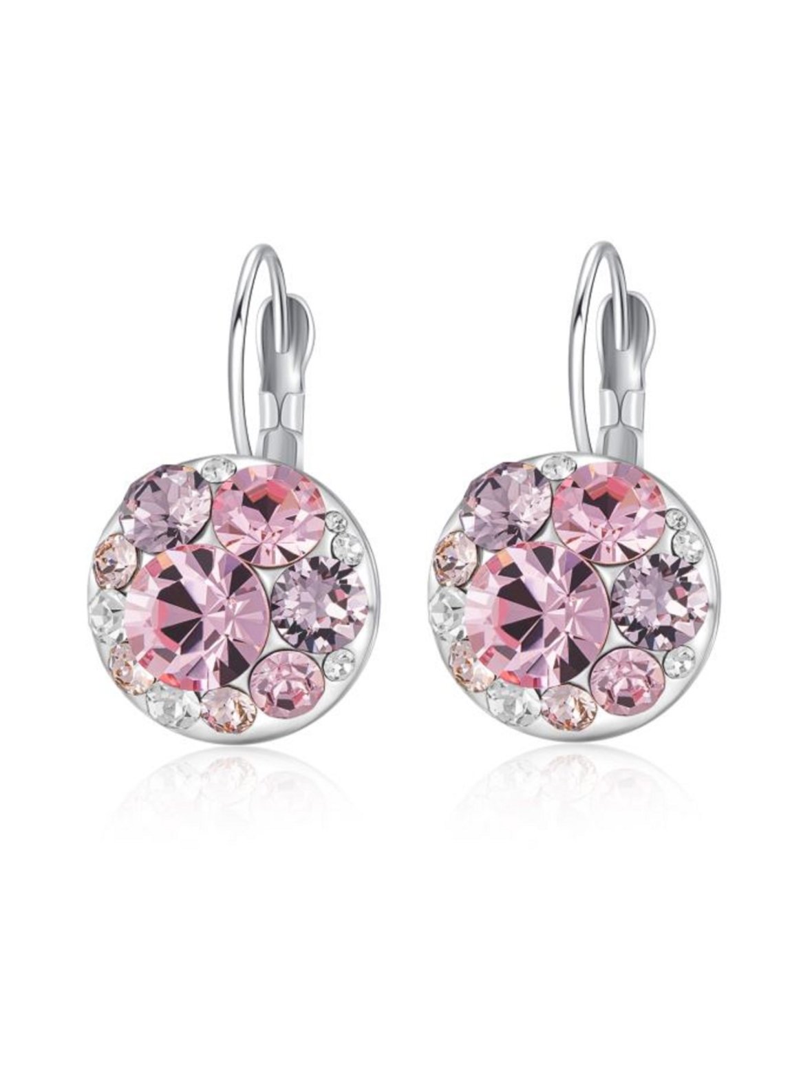 Vaalean punaiset kristallikorvakorut golffarille