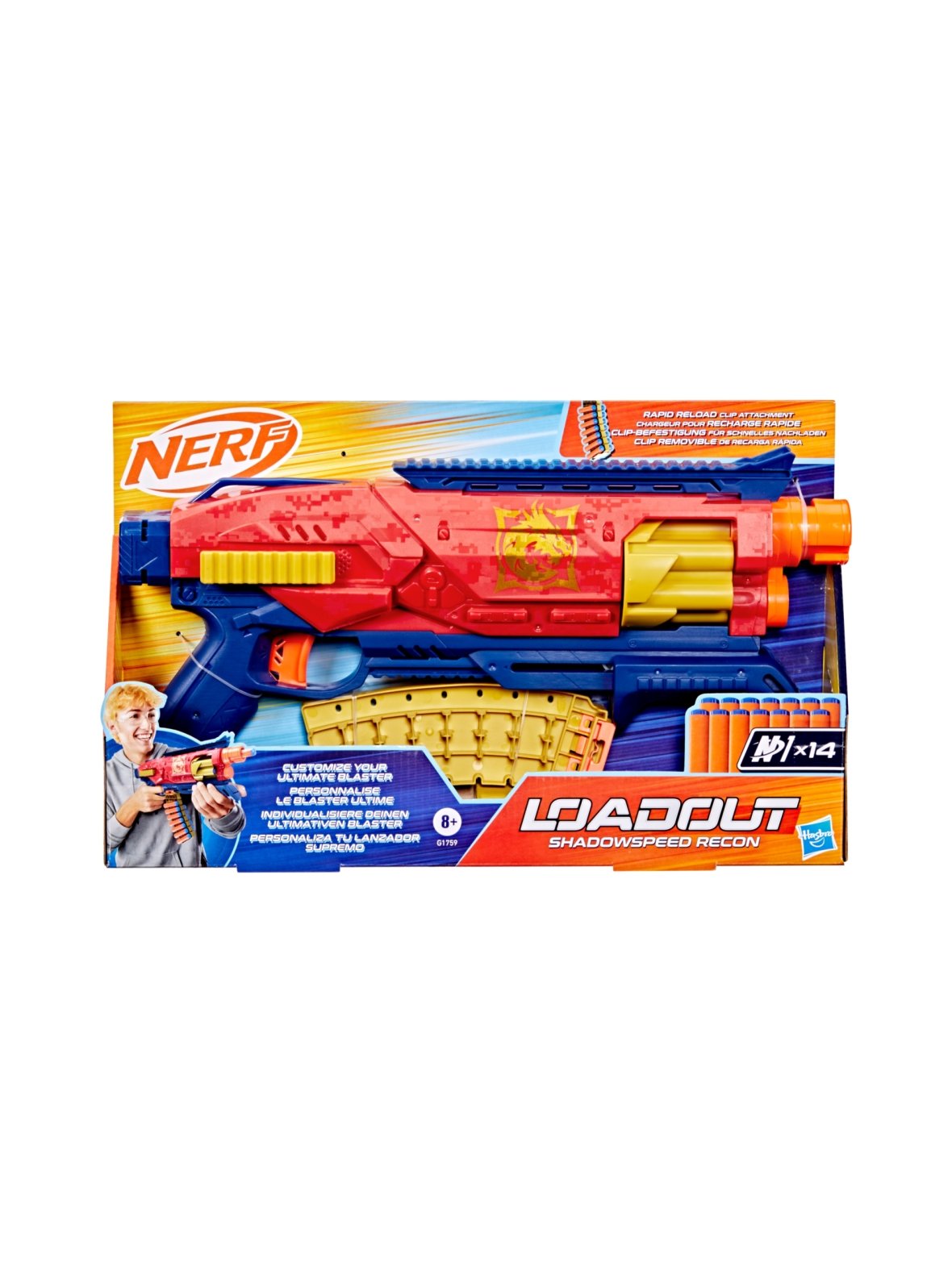 Nerf leikkipyssy loadout shadowspeed recon