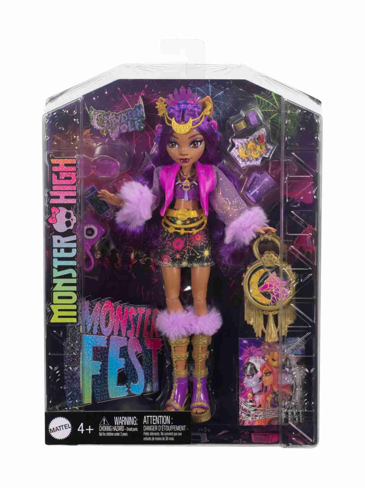 Monster high -festivaalinukke clawdeen wolf