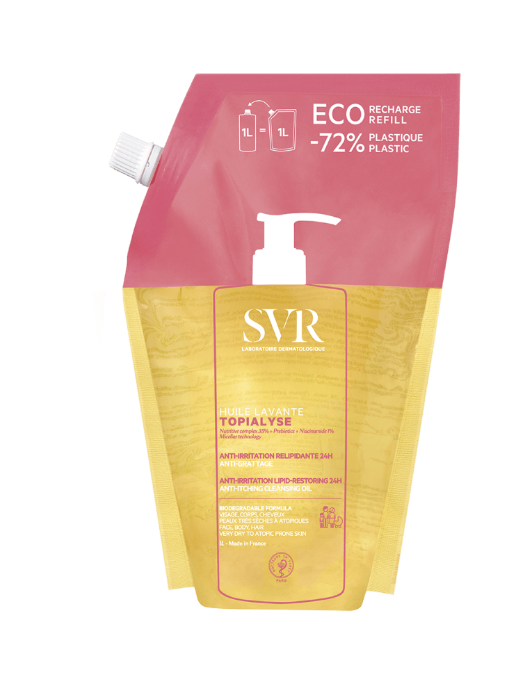 Svr Topialyse Huile Pesuöljy Täyttöpussi 1000 ml