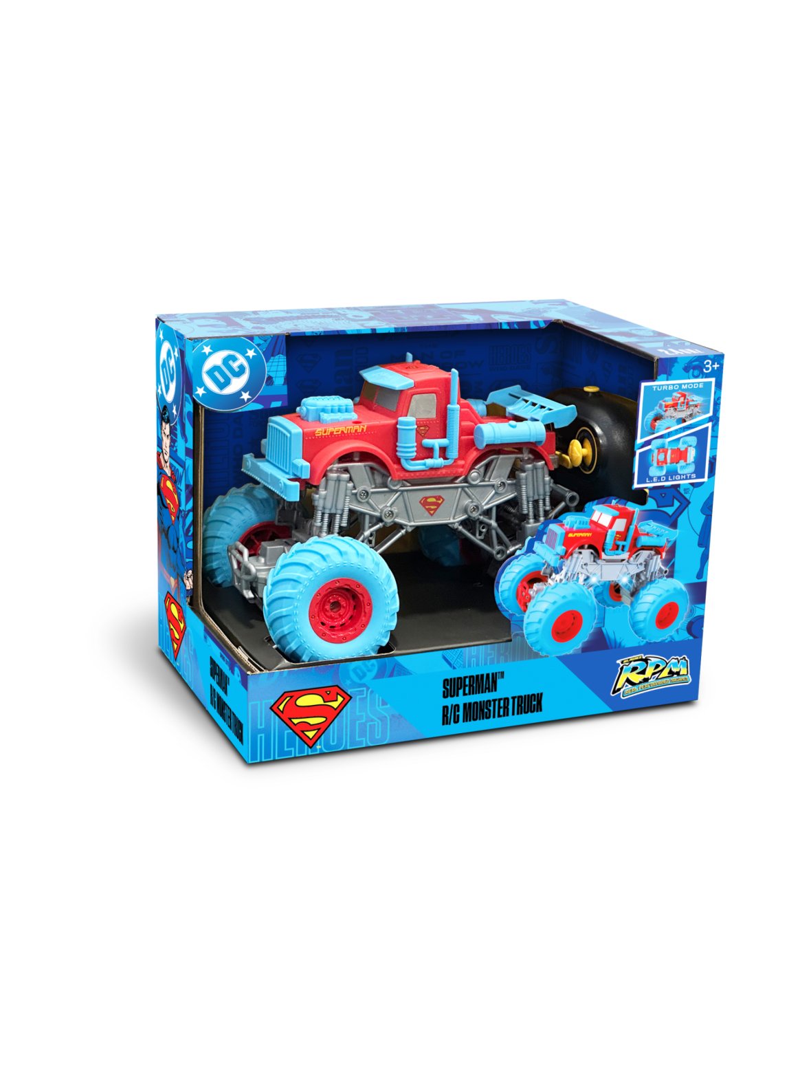 Superman kauko-ohjattava auto monster truck 1:18