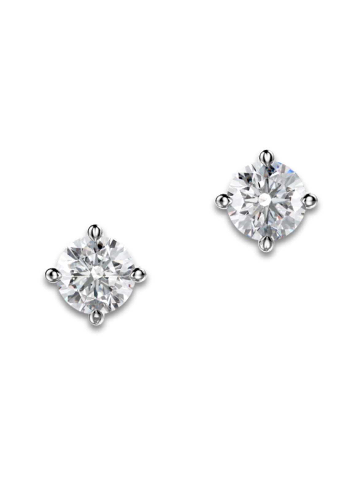 Moon n back korvakorut nappi 2x0.10-1.00ct briljantti keltakulta