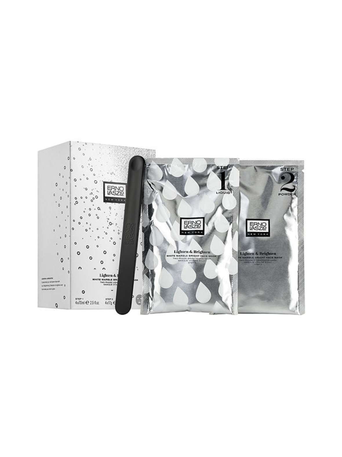 White marble bright face mask -naamiopakkaus, 4 hoitokertaa