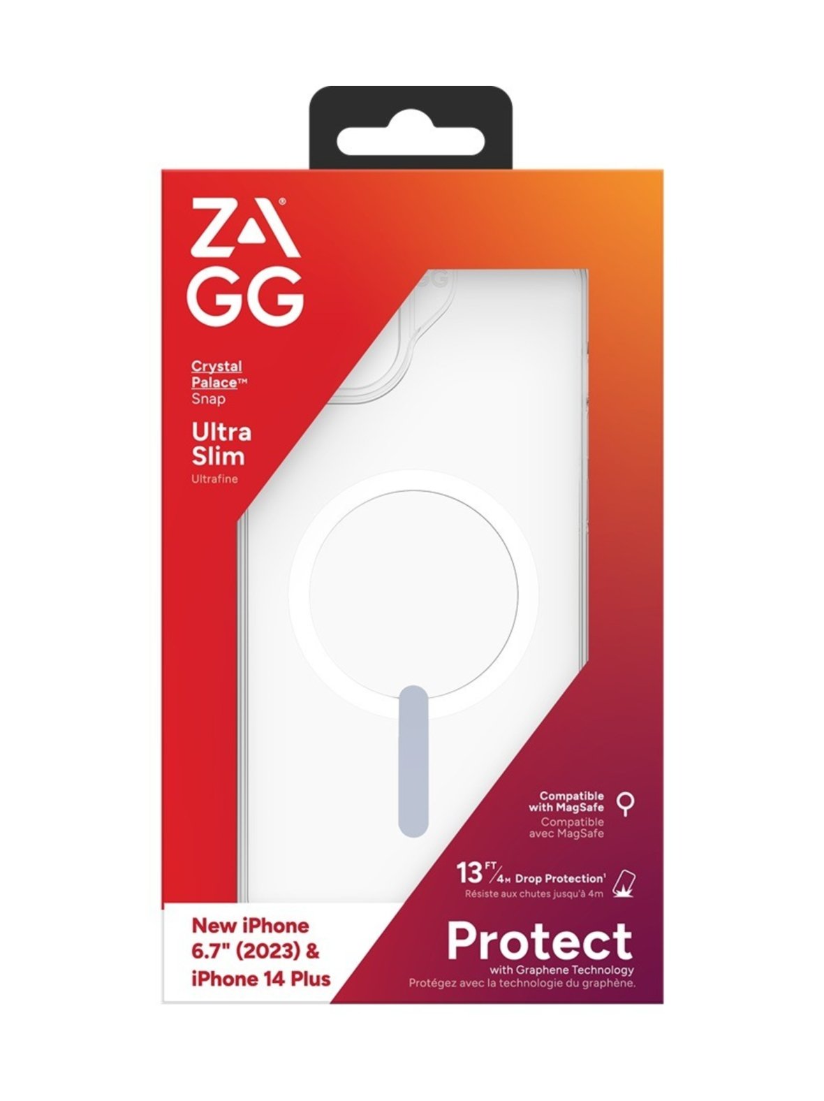 Zagg crystal palace snap - suojakuori iphone 15 plus/14 plus