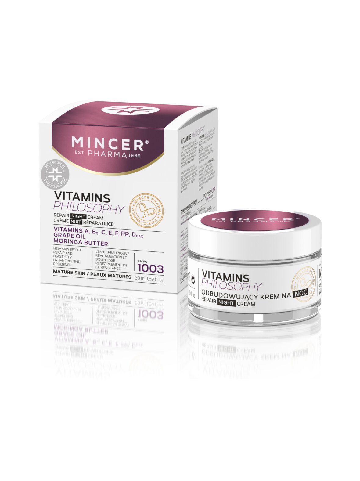 Vitaminsphilosophy repairing night cream -yövoide 50ml