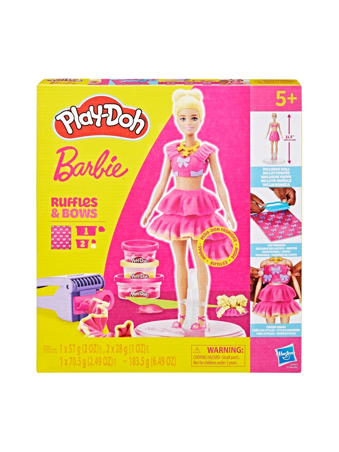 Play-doh barbie leikkisetti röyhelöt ja rusetit
