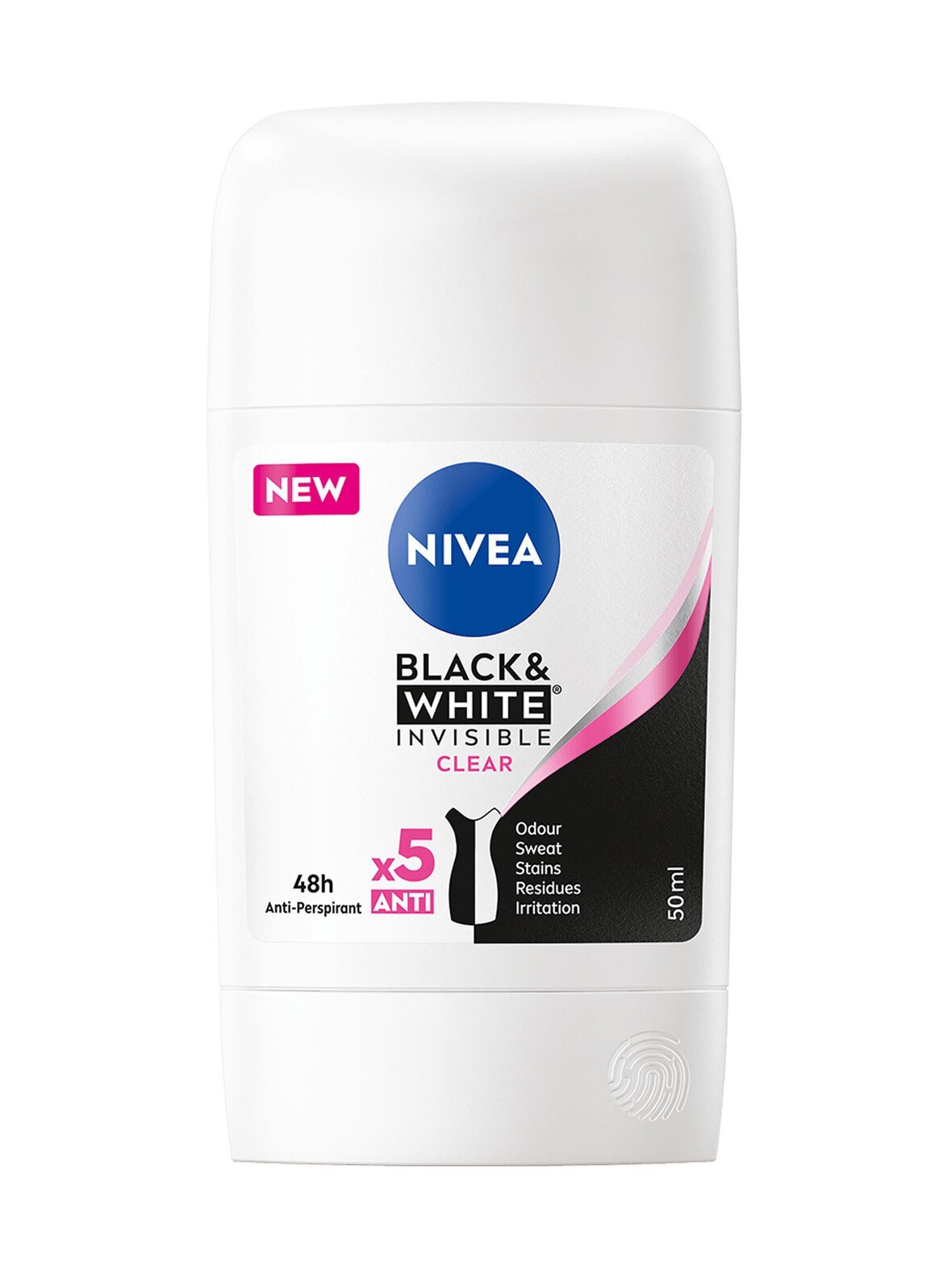Black &white invisible deo stick -antiperspirantti 50 ml