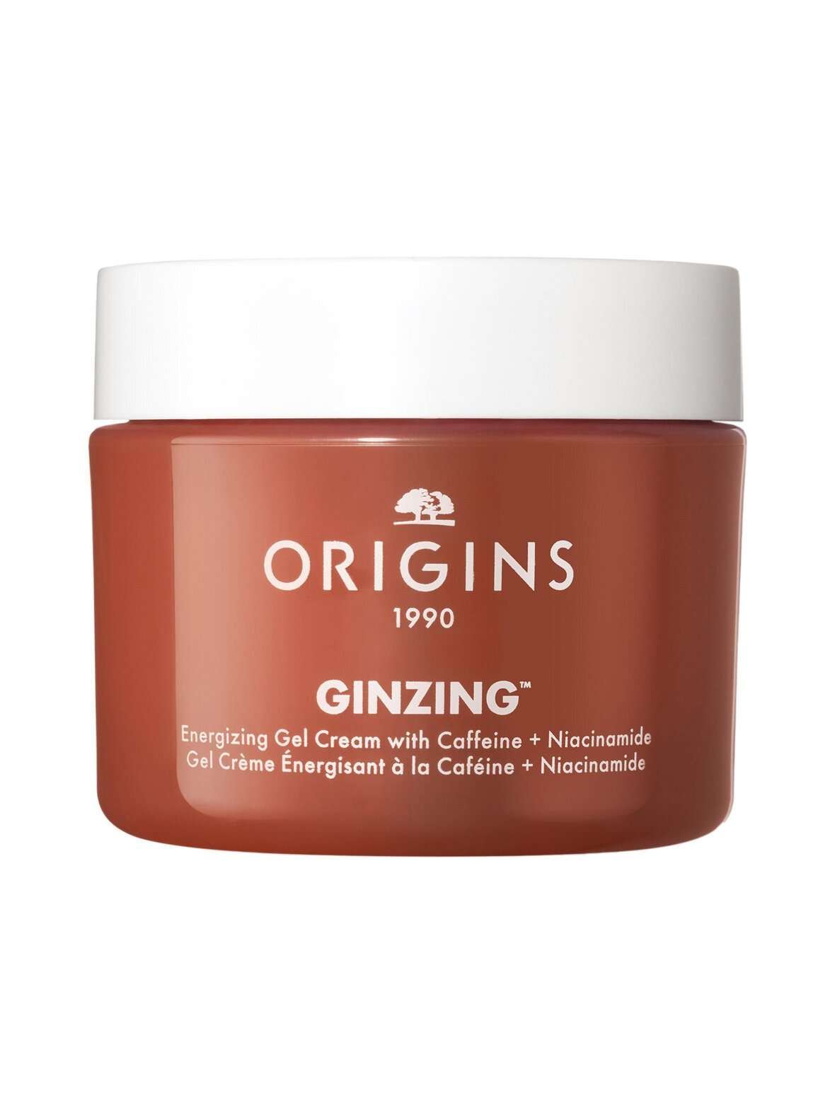 Ginzing energizing gel face cream with caffeine + niacinamide -geelivoide