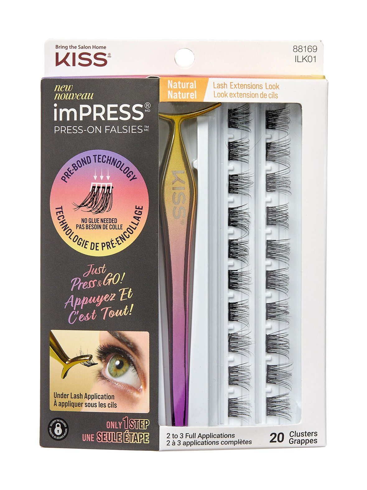Impress press-on naturel -ripsitupsut