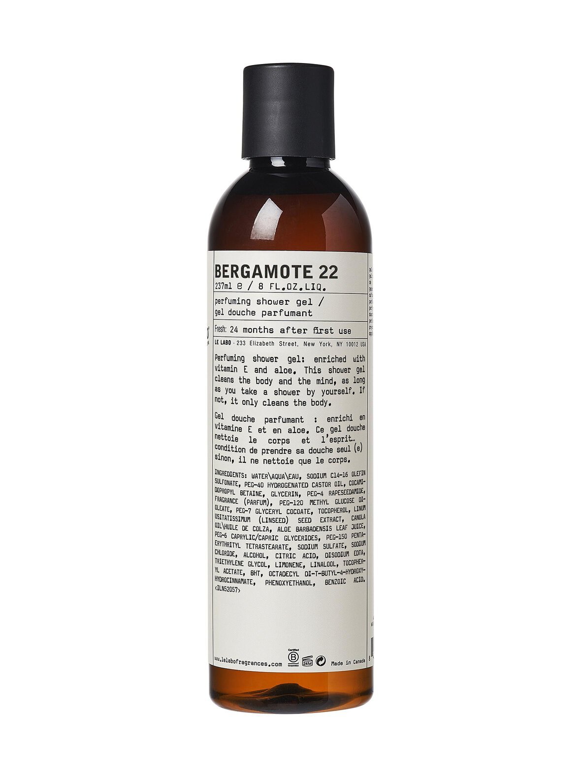 Bergamote 22 shower gel -suihkugeeli, 237ml