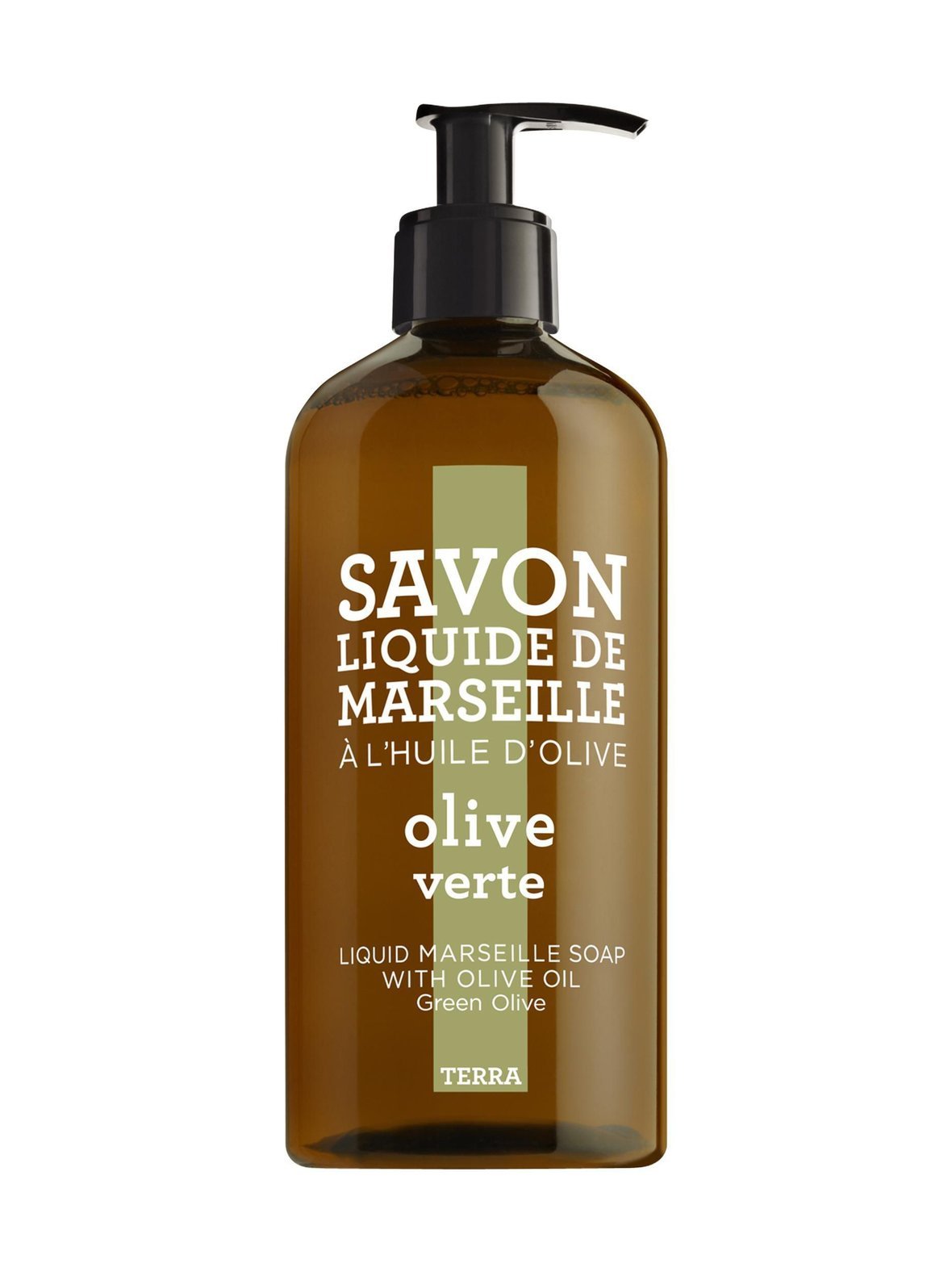 Marseille green olive -nestesaippua 500 ml
