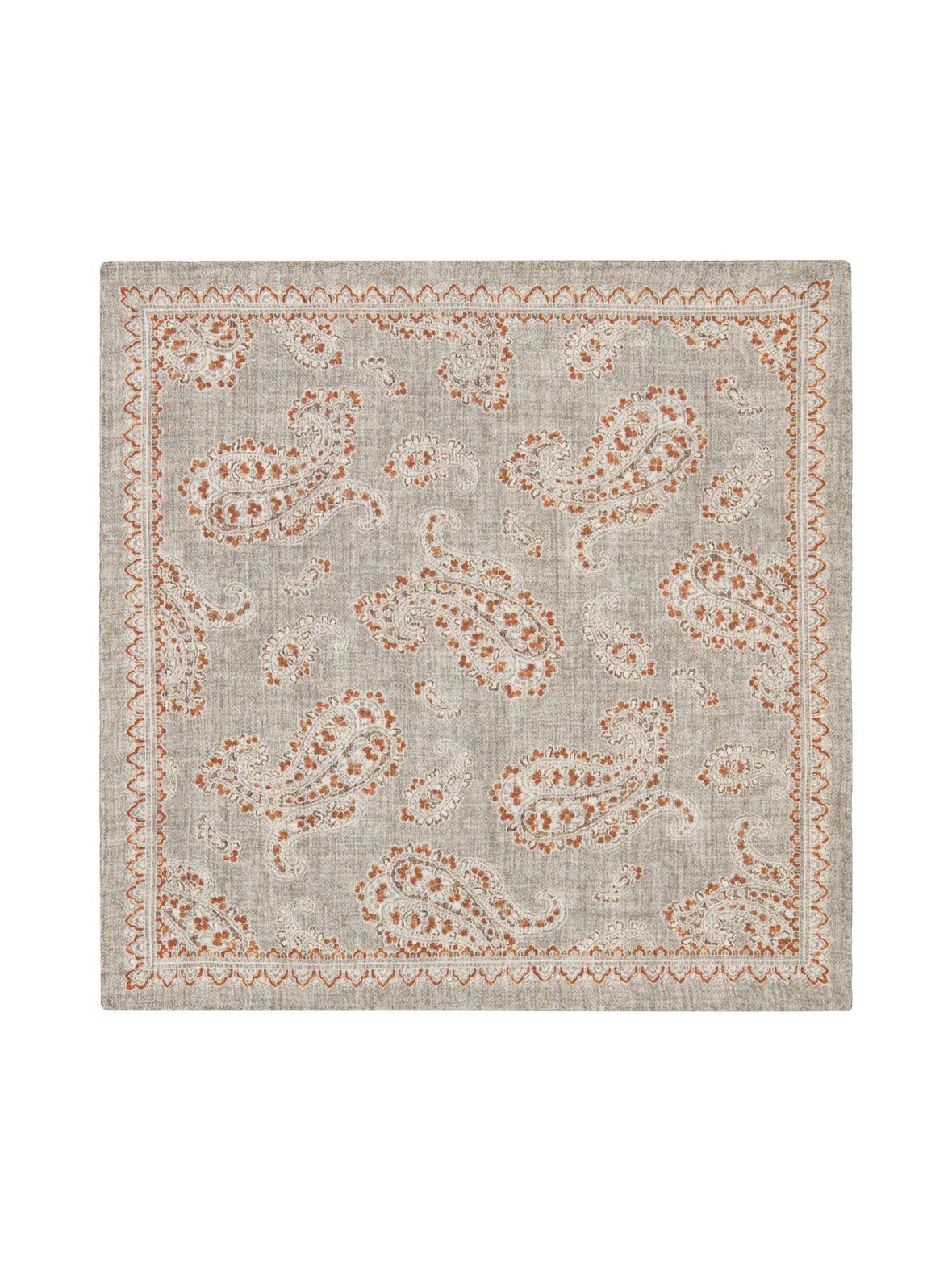 Hankie double face paisley flower -silkkitaskuliina