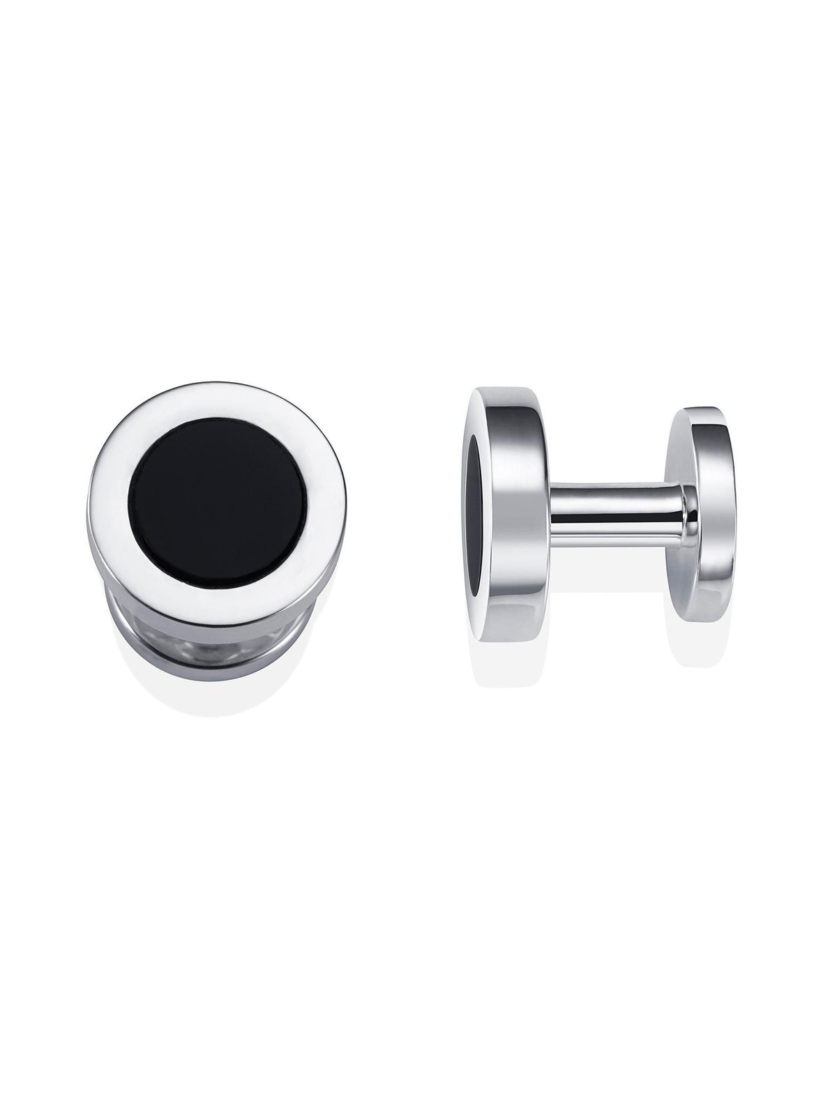 Black cufflinks -kalvosinnapit