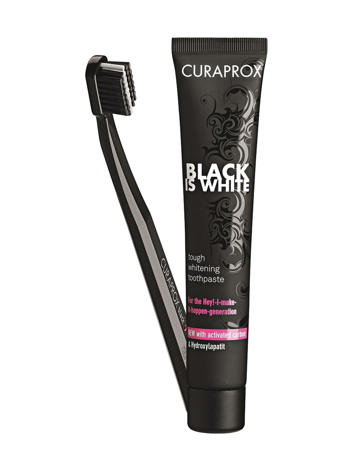 Black is white -hammastahna 90 ml + hammasharja