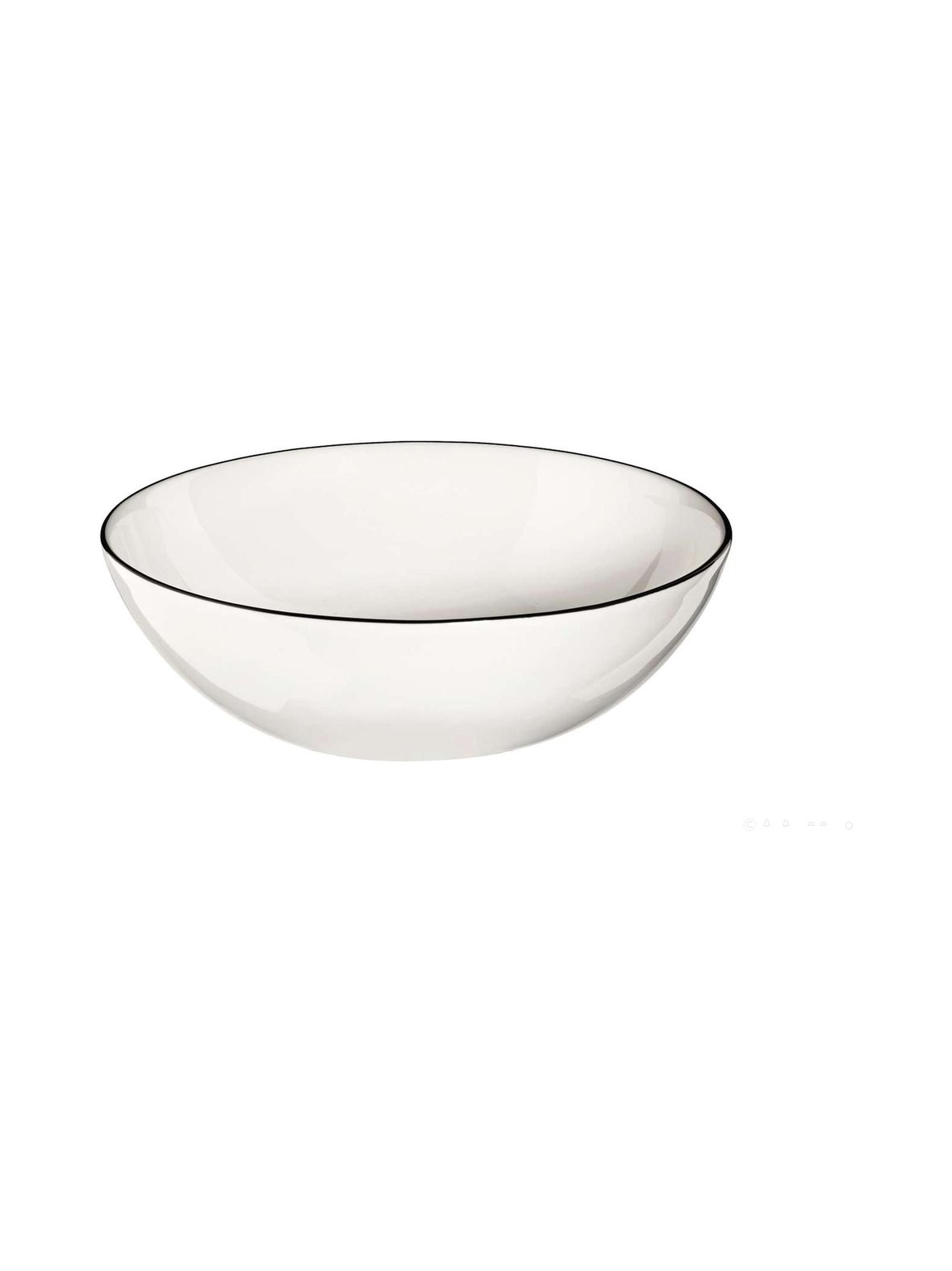 Ligne noir -kulho, 9 cm